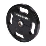 Sportkraft kumitettu levypaino, musta 25kg