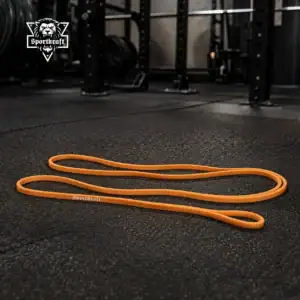 SportKraft microminikumi oranssi vastuskuminauha vetokumi kuntosali