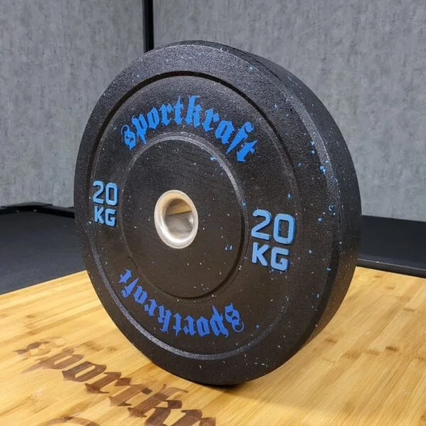 Sportkraft - Salimarkku Oy 39 SportKraft rouhekumi bumper-levypaino hiutaleväri Color Flake kuntosalille