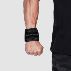 SlingShot Gangsta rannesiteet, IPF hyväksytty - black camo, 36″/90cm