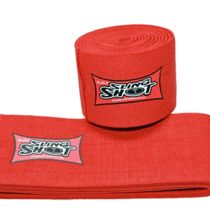 Punaiset Super Shot -polvisiteet voimaharjoitteluun ja polvitukeen raskaissa nostoissa.