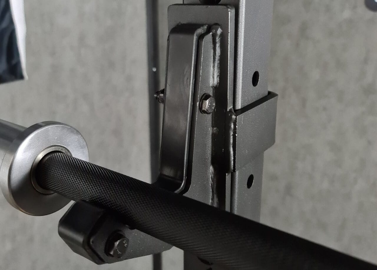 Painonnostotelineen yksityiskohta