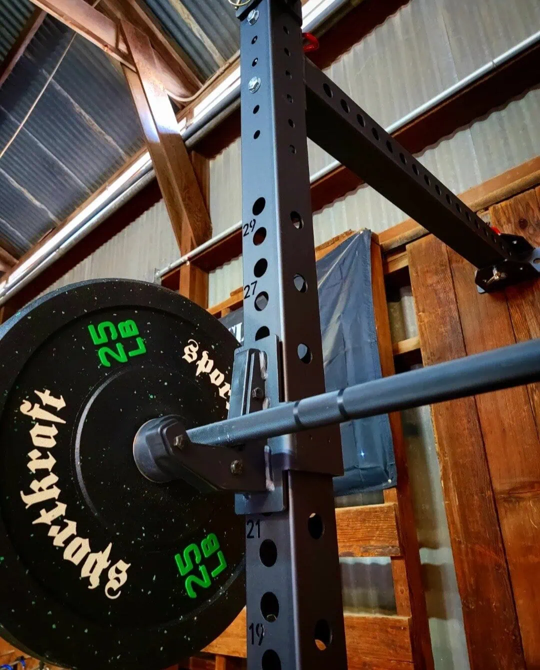 SportKraft Foldable Wall rack / taitettava kyykkyteline