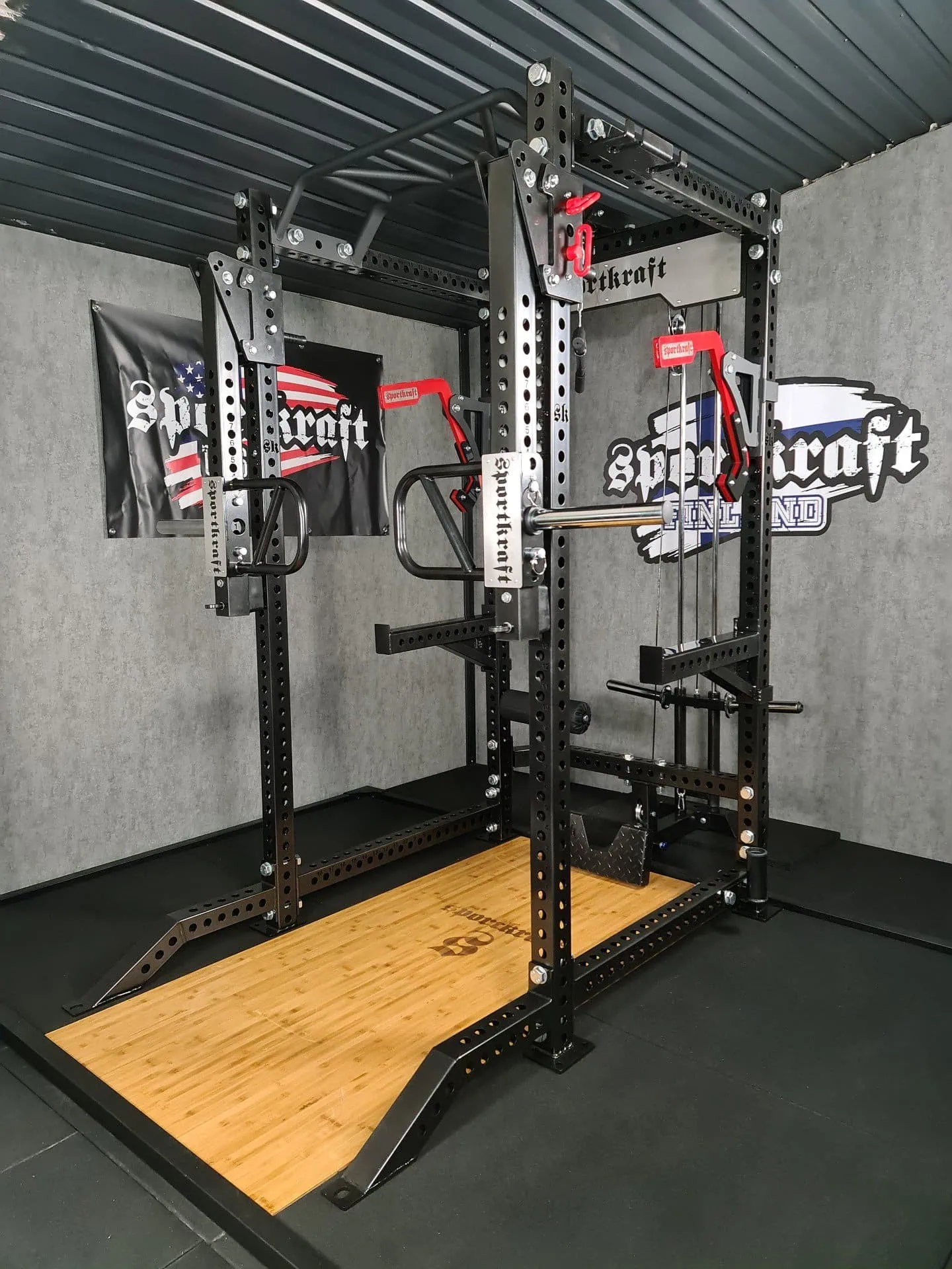 SportKraft Premium Power Rack, K229cm S120cm