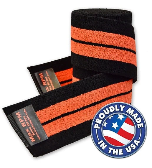 M2X RPM mustat ja oranssit voimaharjoittelusiteet, valmistettu USA:ssa korkealaatuisista materiaaleista.