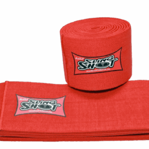 Punaiset Super Shot -polvisiteet voimaharjoitteluun ja polvitukeen raskaissa nostoissa.