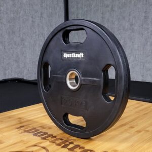 SportKraft kumitettu levypainosarja, musta