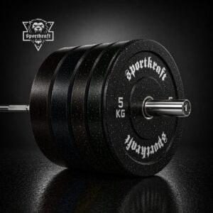 SportKraft rouhekumi bumper-levypainosarja 100kg ja 150kg hiutaleväri