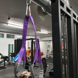 Kestävä veto- ja taljahihna harjoitteluun, pituudet 1,5 m ja 3 m.