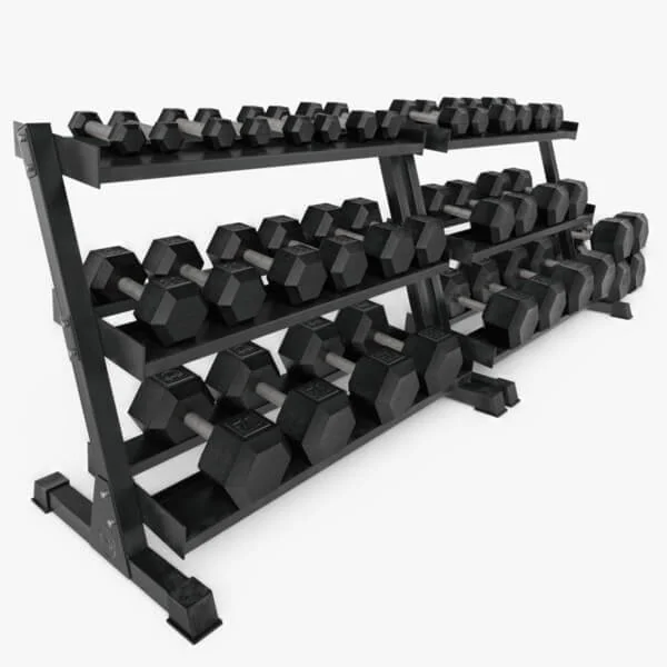 SportKraft Hex käsipainosarja – suora kahva