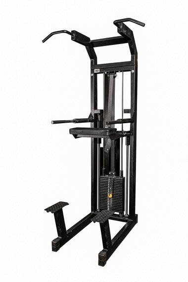 Monitoiminen leuanveto- ja dippilaite ylävartalon lihastreeniin kotikäyttöön.