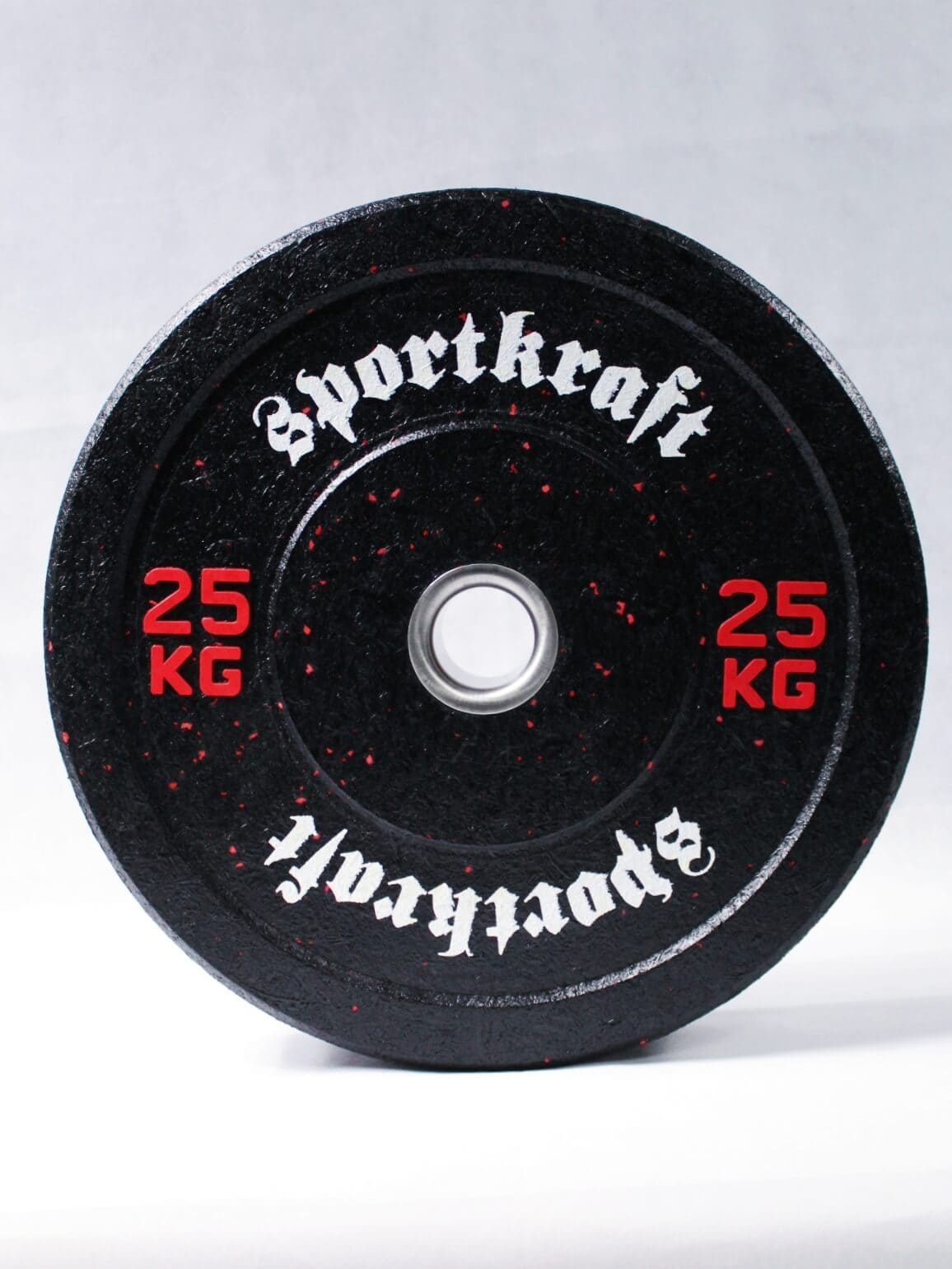 SportKraft rouhekumi bumper-levypaino 25kg punainen värihiutale suurin koko