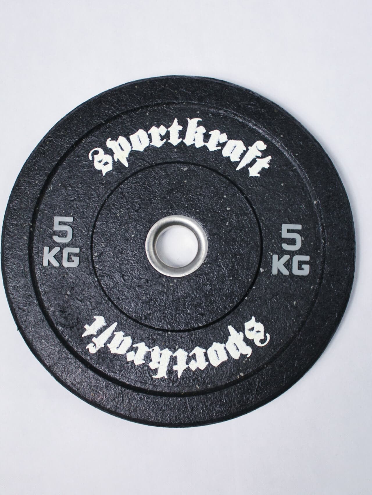 SportKraft rouhekumi bumper-levypaino 5kg harmaa värihiutale