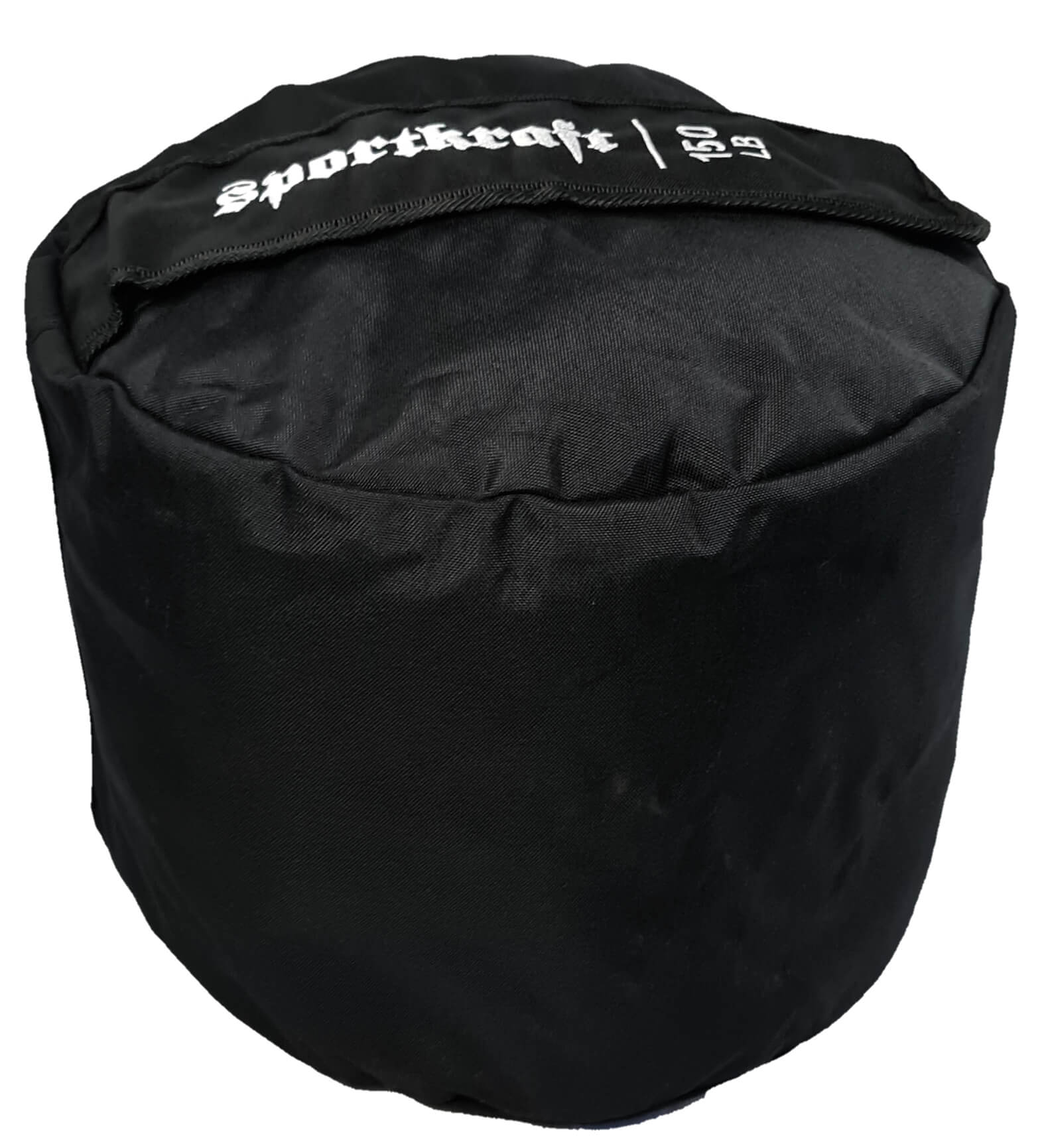 SportKraft musta harjoitussäkki voimaharjoitteluun, kestävä ja ergonominen 70 kg säkki.