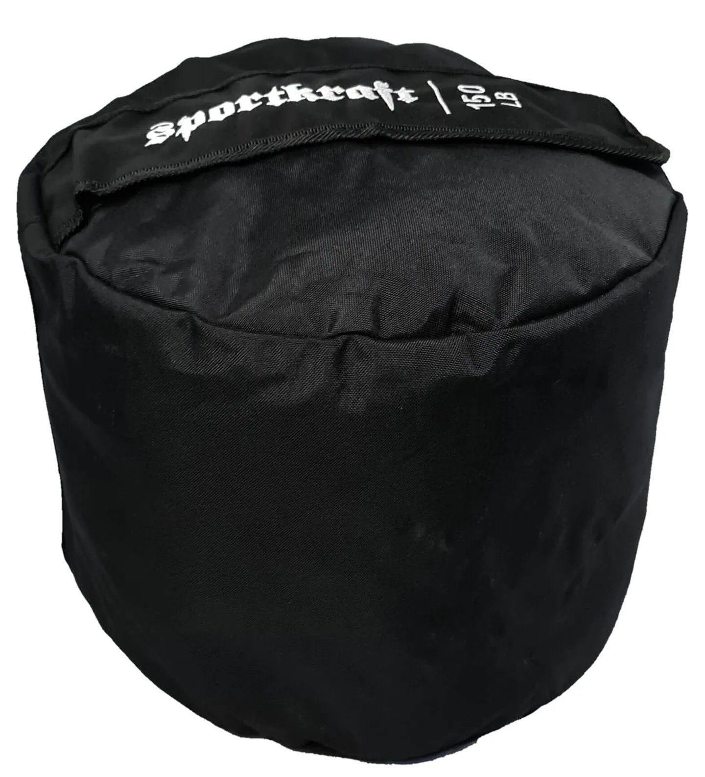SportKraft musta harjoitussäkki voimaharjoitteluun, kestävä ja ergonominen 70 kg säkki.
