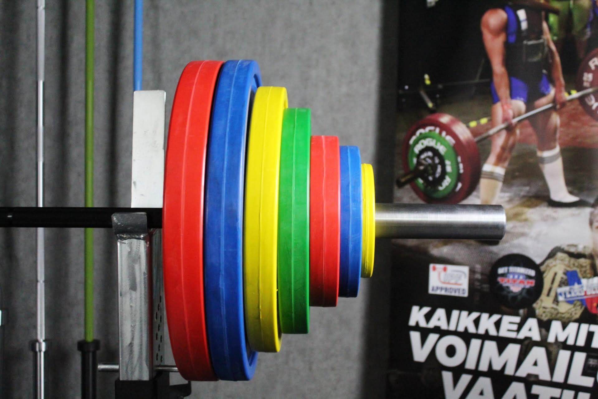 Sportkraft kumitettu levypaino, värillinen (poistuva malli)