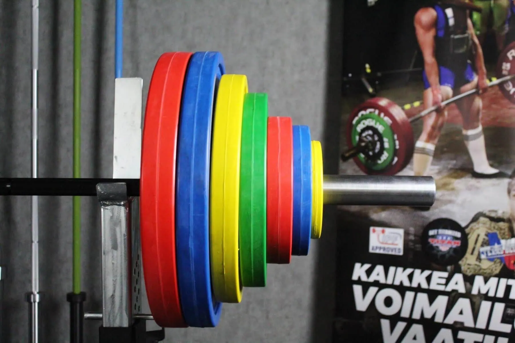 Sportkraft kumitettu levypaino, värillinen (poistuva malli)