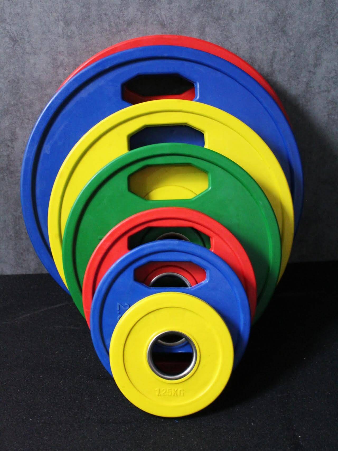 SportKraft kumitettu levypainosarja, värillinen