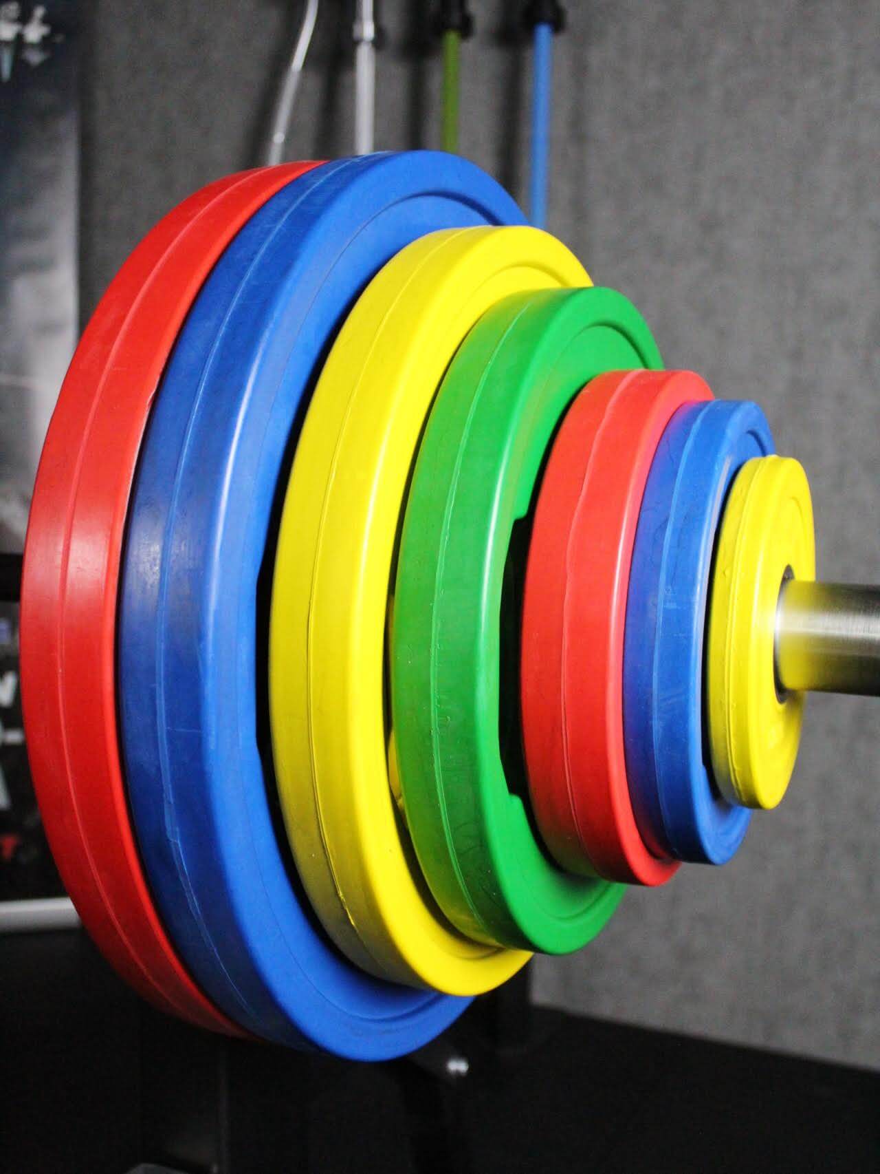 SportKraft kumitettu levypainosarja, värillinen