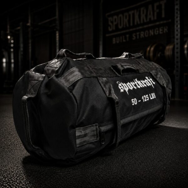 SportKraft Athlete -treenihiekkasäkki kahvoilla 23–57 kg kuntosalilla