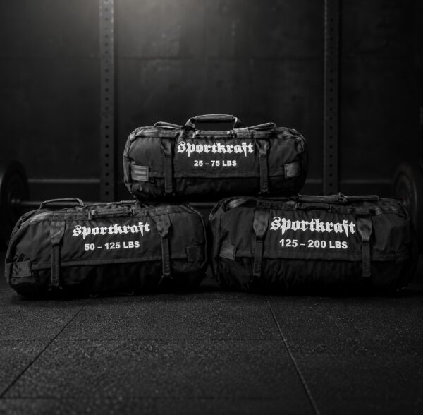 SportKraft hiekkasäkki kahvoilla, raskaampi malli 60kg asti - Image 4