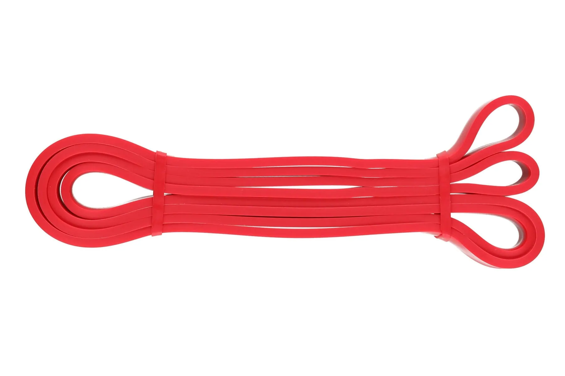 Punaiset silikonilenkit valkoisella taustalla – joustavat, kestävät ja monikäyttöiset järjestelyyn ja käyttöön.