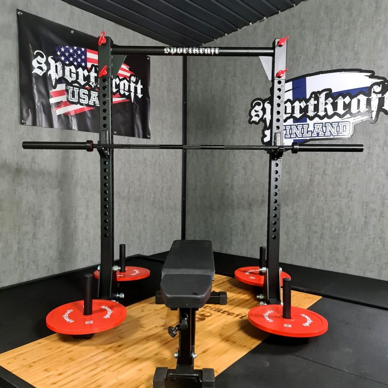 SportKraft Yoke merimieskävely / kyykkyteline