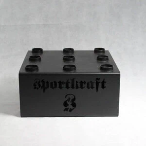 Musta SportKraft 9 tangon tankoteline, moderni ja tyylikäs kuntosalivaruste.