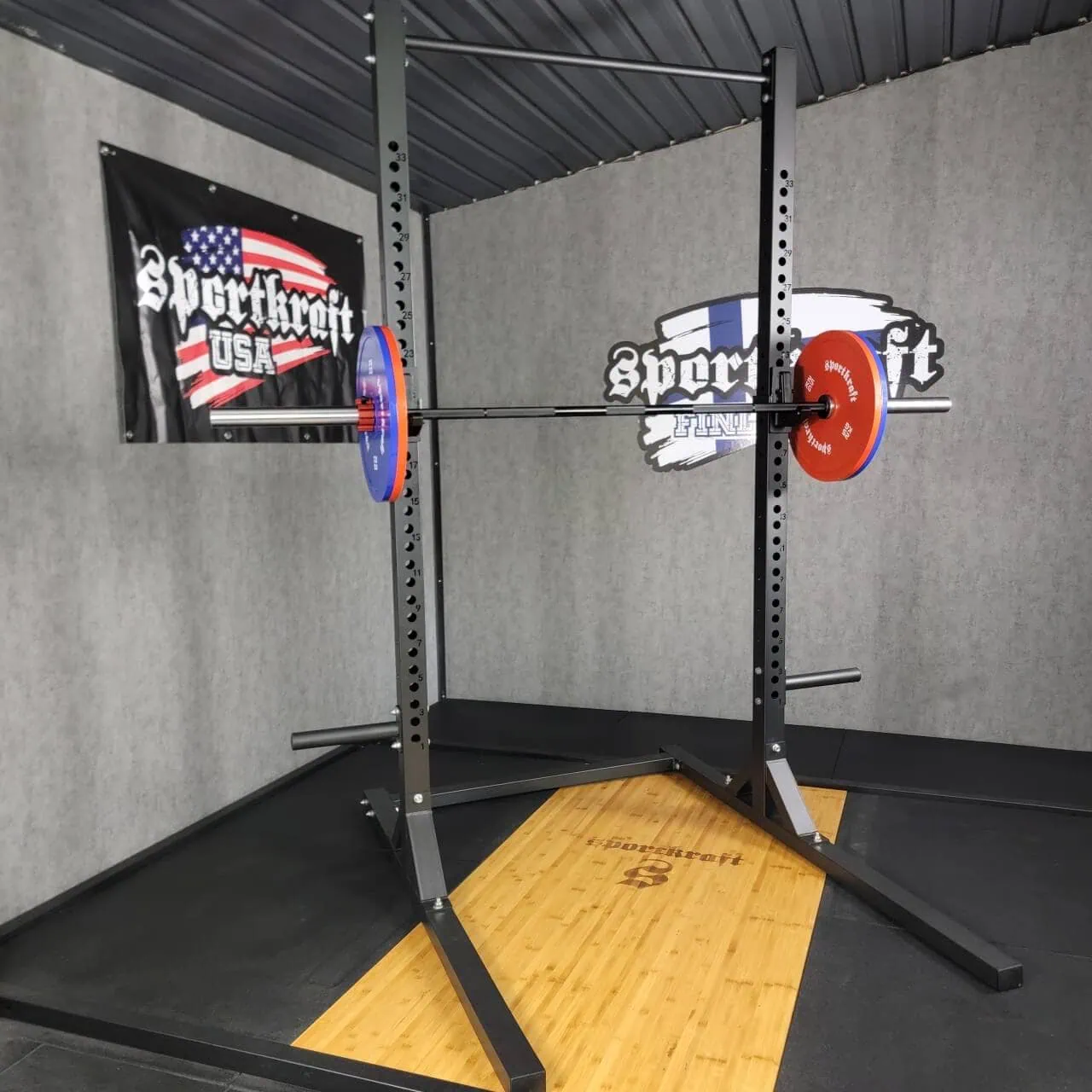 SportKraft Deluxe half rack