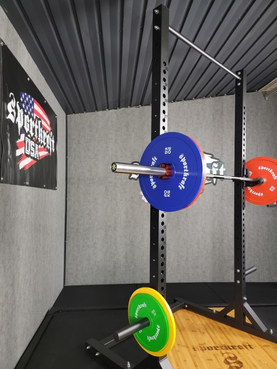 SportKraft Deluxe half rack