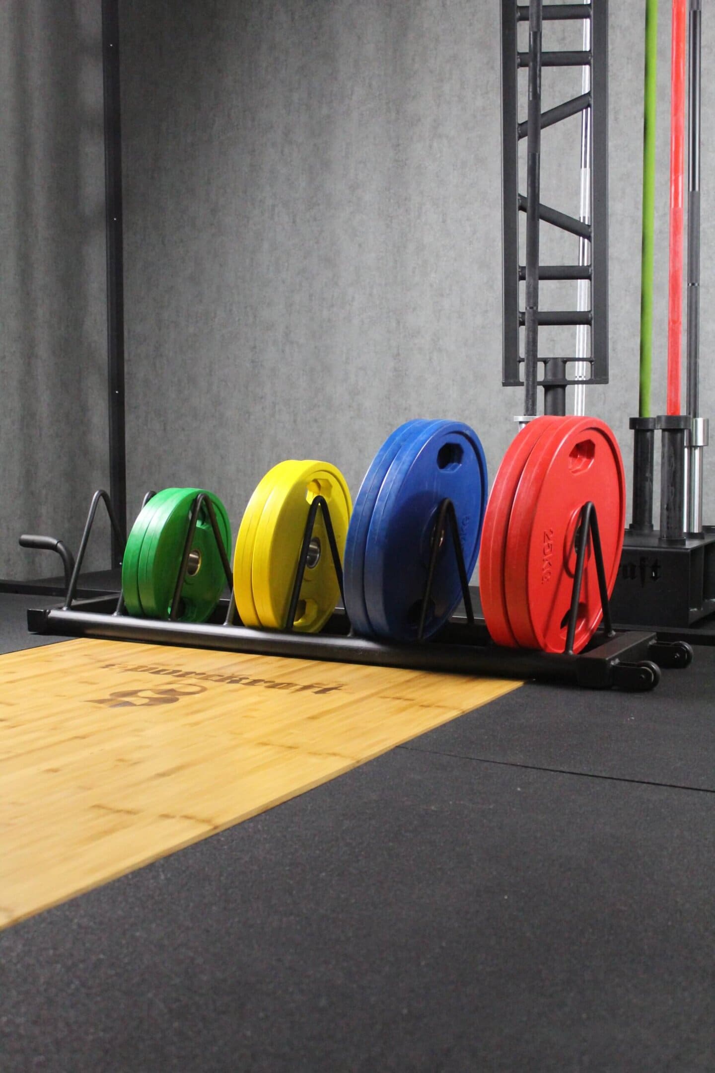 SportKraft siirrettävä levypainoteline