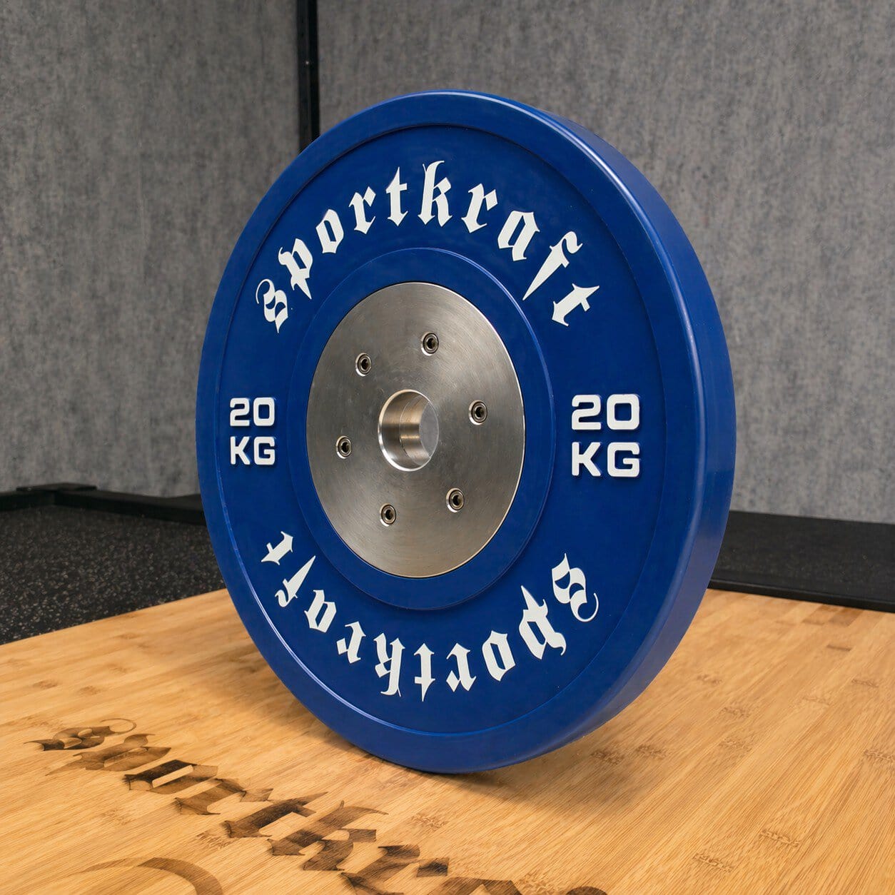 SportKraft Premium kilpabumper-levypaino minimaalinen jousto, värikoodattu