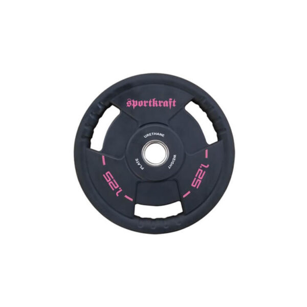 SportKraft Premium PU levypaino 1,25kg liila hajuton polyuretaani