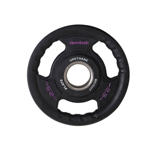SportKraft Premium PU levypaino 2,5kg violetti otekahvalla
