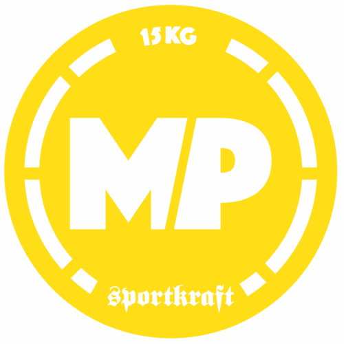 Keltainen SportKraft Naisten 550 painitanko voimaharjoitteluun ja kuntoiluun.