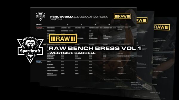 Raw Bench Press vol. 1 - Ohjelma penkkipunnerrukseen