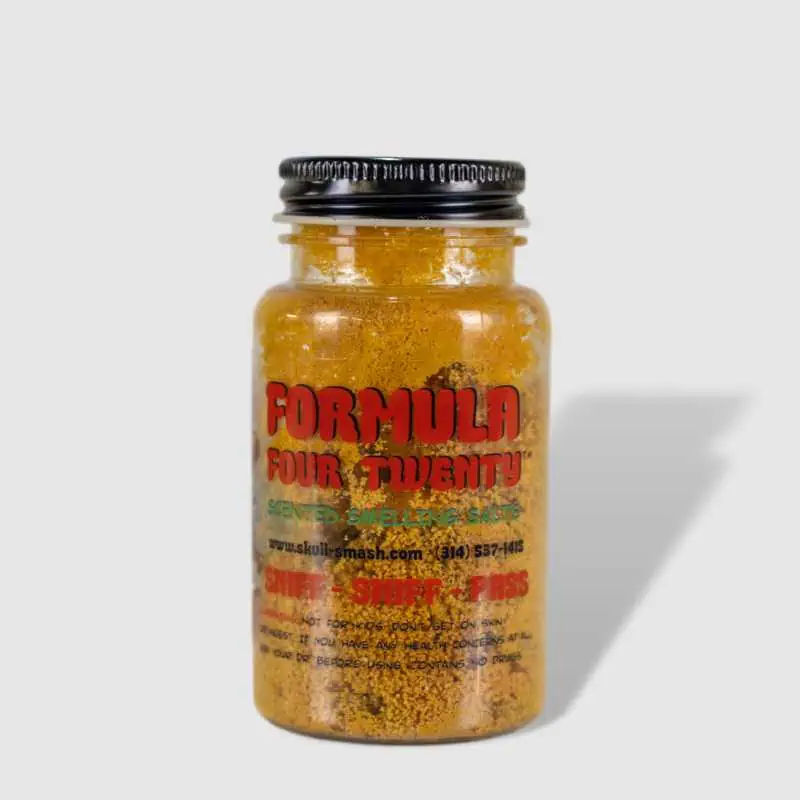 Hajustettu suola, keltainen pullo.