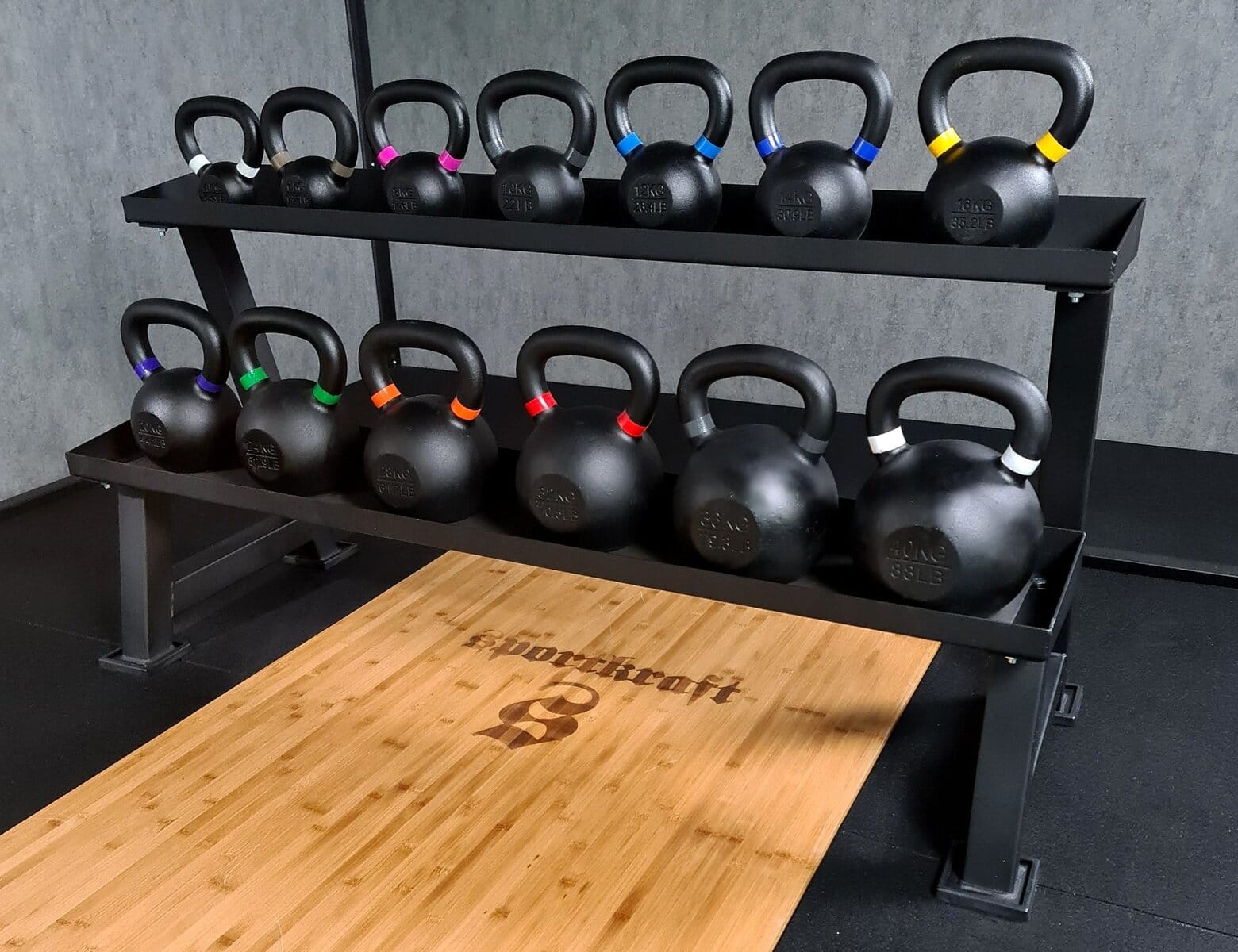 SportKraft kahvakuula / kahvakuulateline 8