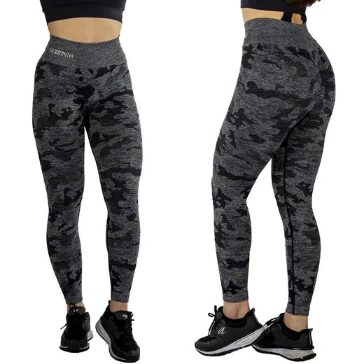 GAZOZ Ophelia Seamless Leggings Black Camo