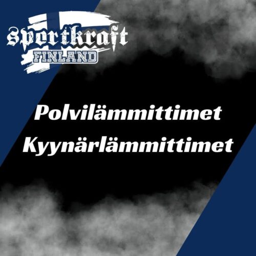 Sportkraft polvi- ja kyynärlämmittimet – suomalainen lämpö ja suoja urheiluun.