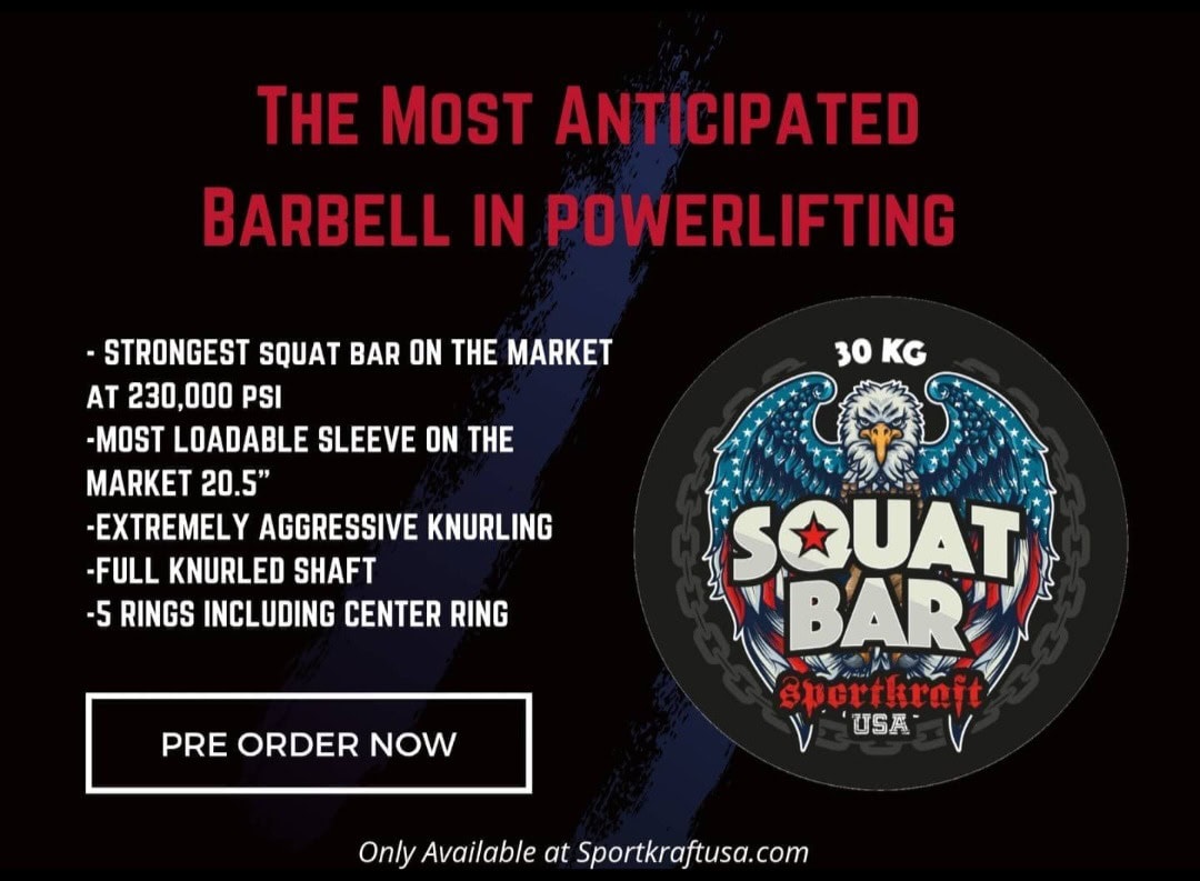 SportKraft Extreme kyykkytanko, 30kg