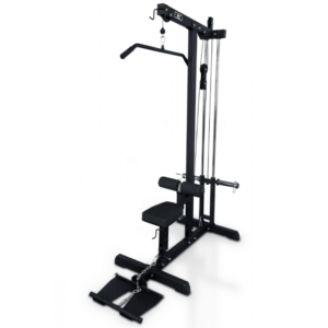 Monipuolinen musta kuntosalilaite koko kehon kotitreeniin ja voimaharjoitteluun.