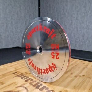 SportKraft kalibroitu teräslevypaino, kromi