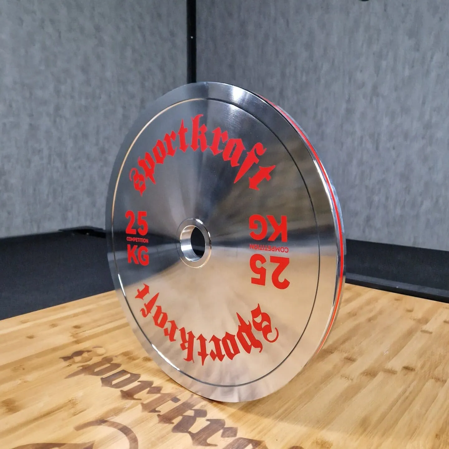 SportKraft kalibroitu teräslevypaino, kromi 25kg