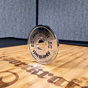 SportKraft kalibroitu teräslevypaino, kromi