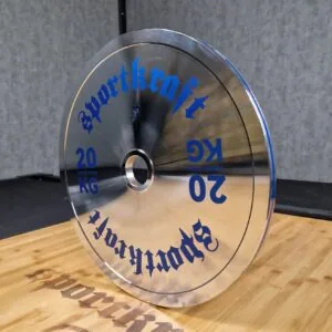 SportKraft kalibroitu teräslevypaino, kromi - 20kg