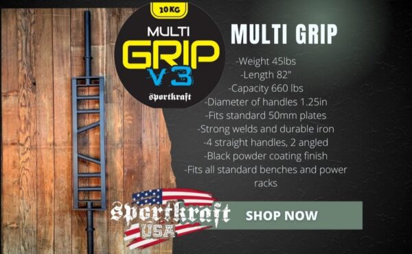 SportKraft Multigrip tanko v3