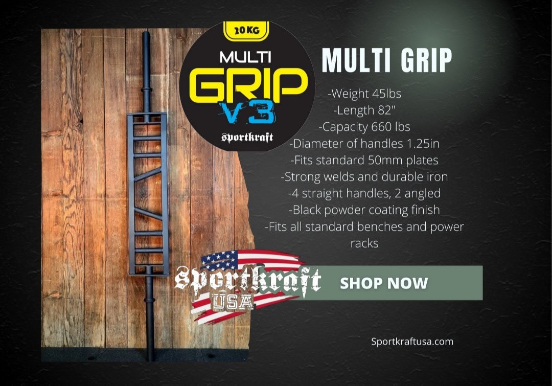 SportKraft Multigrip tanko v3