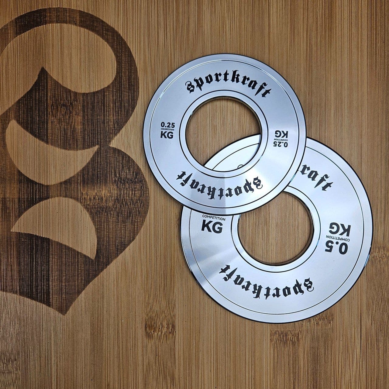 SportKraft kalibroitu fractional levypaino 0,25kg 0,5kg kromattu ennätyslevypaino