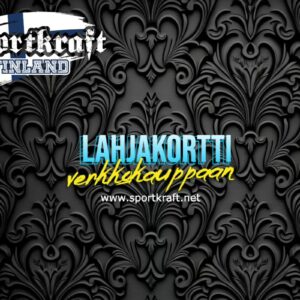 SportKraft Finland lahjakortti – tyylikäs verkkokaupan elämys aktiiviseen elämäntyyliin.